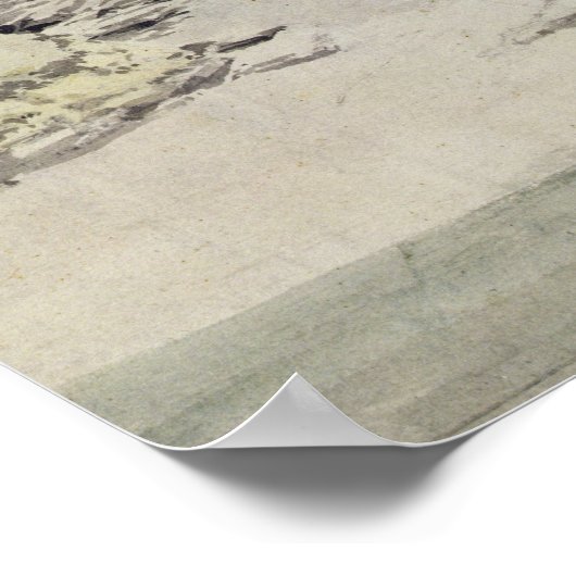 Llangollen-Tal (mit Papier) Poster (Ecke)