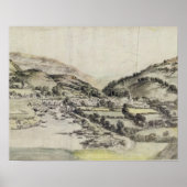 Llangollen-Tal (mit Papier) Poster (Vorne)