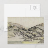 Llangollen-Tal (mit Papier) Postkarte (Vorne/Hinten)