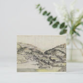 Llangollen-Tal (mit Papier) Postkarte (Stehend Vorderseite)