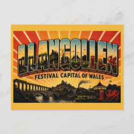 Llangollen Wales Festivalhauptstadt von Wales Postkarte