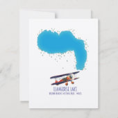 Llangorse Lake Brecon Beacon Karte (Rückseite)