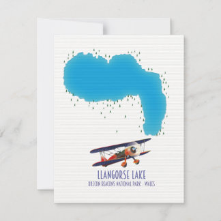 Llangorse Lake Brecon Beacon Karte