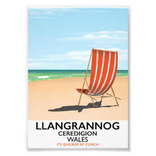 Llangrannog, Ceredigion Wales Strandposter Fotodruck