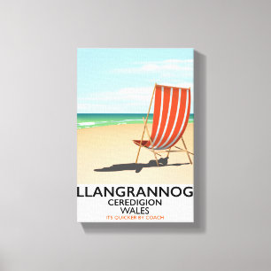 Llangrannog, Ceredigion Wales Strandposter Leinwanddruck