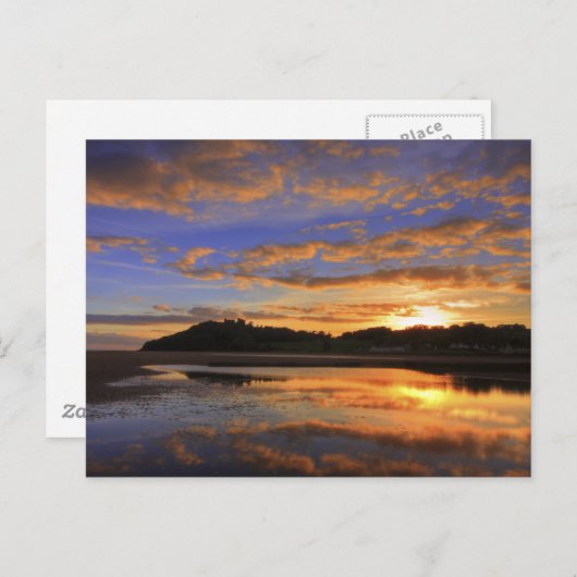 Llanstephan Sunset Postkarte (Vorne/Hinten)