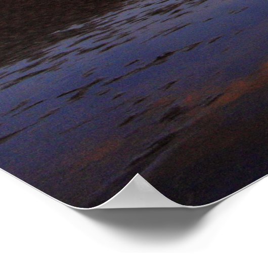 Llanstephan Sunset Print Poster (Ecke)