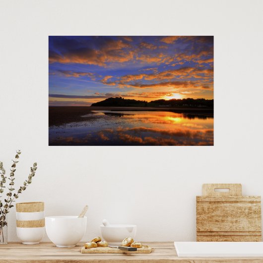 Llanstephan Sunset Print Poster (Küche)
