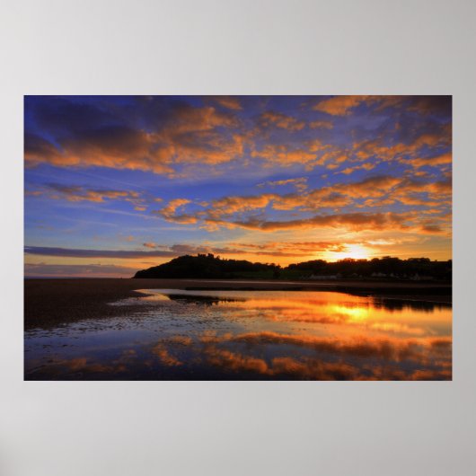 Llanstephan Sunset Print Poster (Vorne)