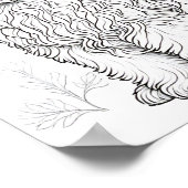 Llasa Apso Dog Aduloring Poster (Ecke)