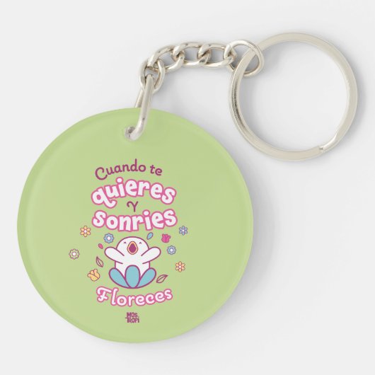 Llavero acrílico│Cuando te quieres y sonries Schlüsselanhänger (Rückseite)