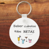 Llavero de beber cubatas sube netas schlüsselanhänger (Vorderseite)