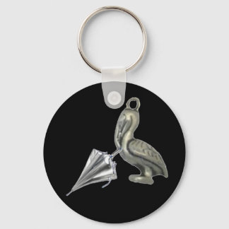 Llavero de pelícano con paragüas schlüsselanhänger