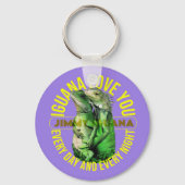 llavero iguana love you schlüsselanhänger (Rückseite)