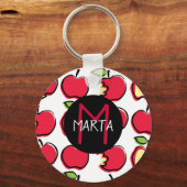 Llavero Manzanas - Tutti Frutti - ¡Con tu nombre! Schlüsselanhänger (Vorderseite)