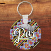 Llavero Paz Manto Andino Schlüsselanhänger (Vorderseite)