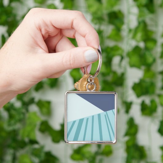 Llavero tipo chapa blå schlüsselanhänger (Hand)
