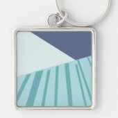 Llavero tipo chapa blå schlüsselanhänger (Vorne)