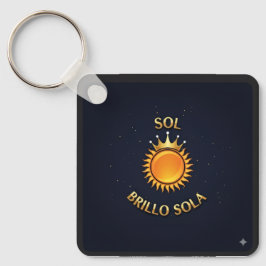 Llavero Tipo Chapa con Logo Sol Brillo Sola | Acce Schlüsselanhänger