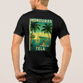 Llavero tipo chapa PUERTO DE TELA Tri-Blend Shirt (Rückseite)