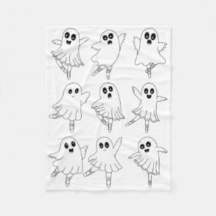 Llet Ghost Dance Tanzlehrer Halloween Fleecedecke