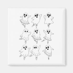 Llet Ghost Dance Tanzlehrer Halloween Magnet