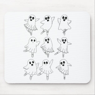 Llet Ghost Dance Tanzlehrer Halloween Mousepad