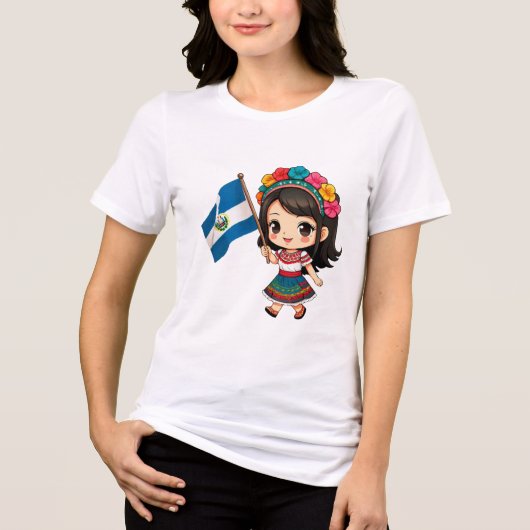 ¡Lleva un Toque Adorable y Divertido Contigo! Tri-Blend Shirt (Vorderseite)