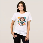 ¡Lleva un Toque Adorable y Divertido Contigo! Tri-Blend Shirt (Vorderseite voll)