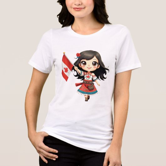 ¡Lleva un Toque Adorable y Divertido Contigo! Tri-Blend Shirt (Vorderseite)