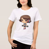 ¡Lleva un Toque Adorable y Divertido Contigo! Tri-Blend Shirt (Vorderseite)