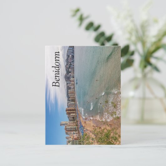 Llevant Beach, Benidorm, Costa Blanca, Spanien Postkarte (Stehend Vorderseite)