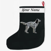 LLewellin Setter Großer Weihnachtsstrumpf (Rückseite)