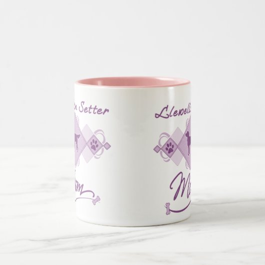 Llewellin Setzer-Mama Zweifarbige Tasse (Mittel)