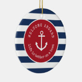 Llife ist besser auf einem Boot Weihnachtsschmuck (Rechts)