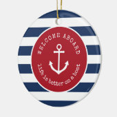 Llife ist besser auf einem Boot Weihnachtsschmuck (Links)