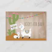 Lllama Mama + Baby Girl Book Request Begleitkarte (Vorderseite)