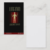LLong Man Simple Gold Logo Visitenkarte (Vorne/Hinten)