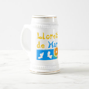 Lloret de Mar Katalonien Spanien Sommer Bierglas