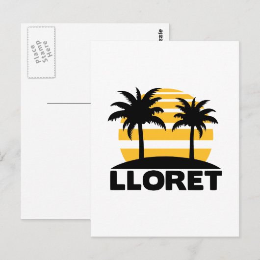 Lloret de Mar Postkarte (Vorne/Hinten)