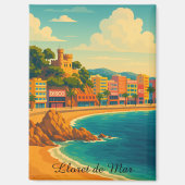 Lloret de Mar Spanien Vintage Magnet (Vorderseite)