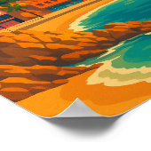 Lloret de Mar Spanien Vintage Poster (Ecke)