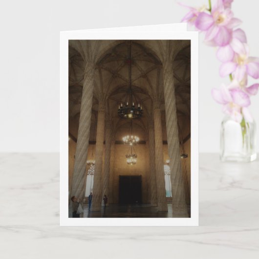 Llotja de la Seda, Valencia City, Spanien Karte (Orchidee)