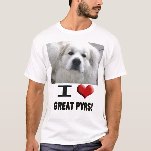 lLove I großer Pyrs T - Shirt (Vorderseite)