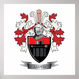 Lloyd Familienwappen Coat of Arms Poster