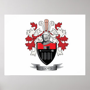 Lloyd Familienwappen Coat of Arms Poster