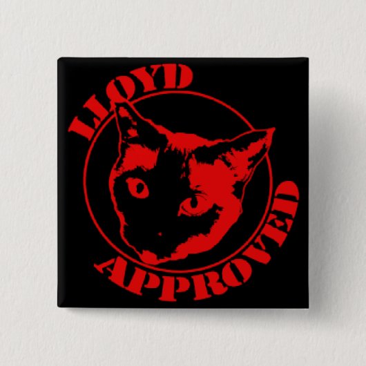 Lloyd genehmigte quadratischen Knopf Button (Vorderseite)