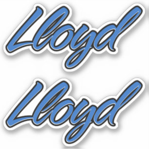 Lloyd Name blue Aufkleber Sticker Stickerset