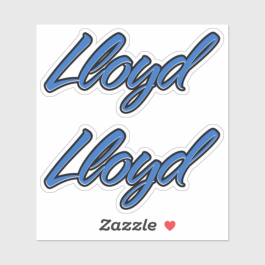 Lloyd Name blue Aufkleber Sticker Stickerset (Blatt)