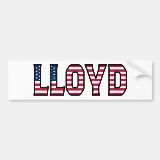 Lloyd Name Vorname USA Aufkleber Sticker Auto Autoaufkleber (Vorne)
